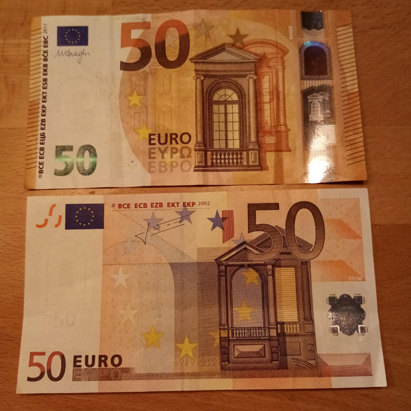 50 Euro Bills