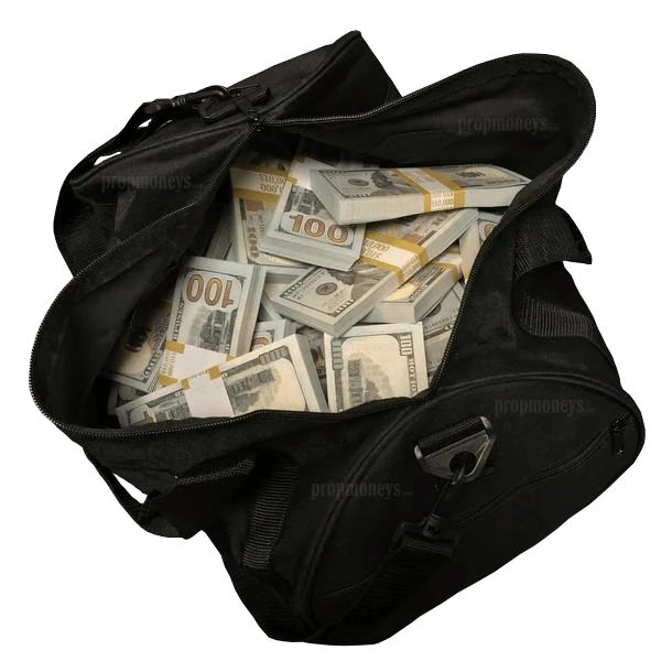 $500,000 BLANK FILLER New Series Prop Money Stacks & Duffle Bag