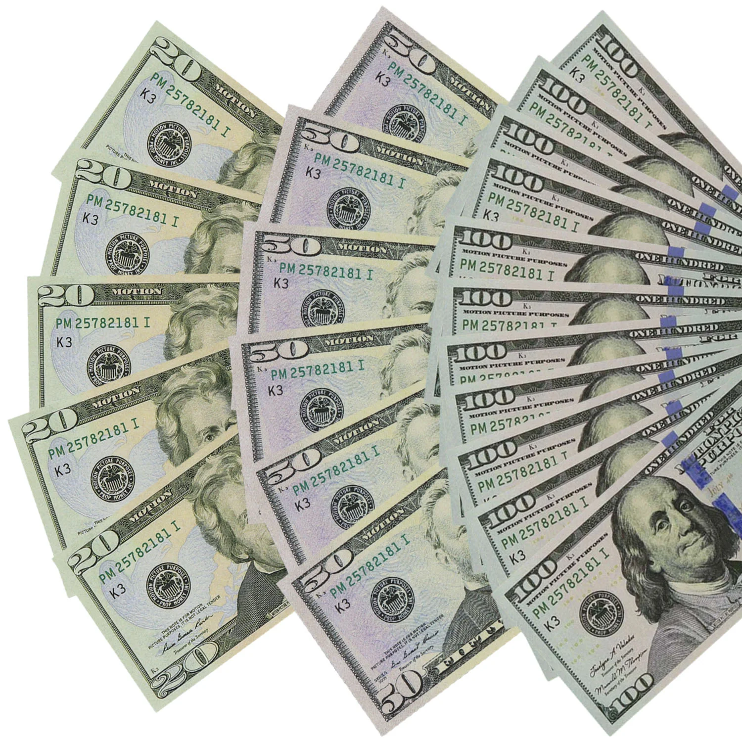 $20/$50/$100 $1,500 New Series Bills Mix