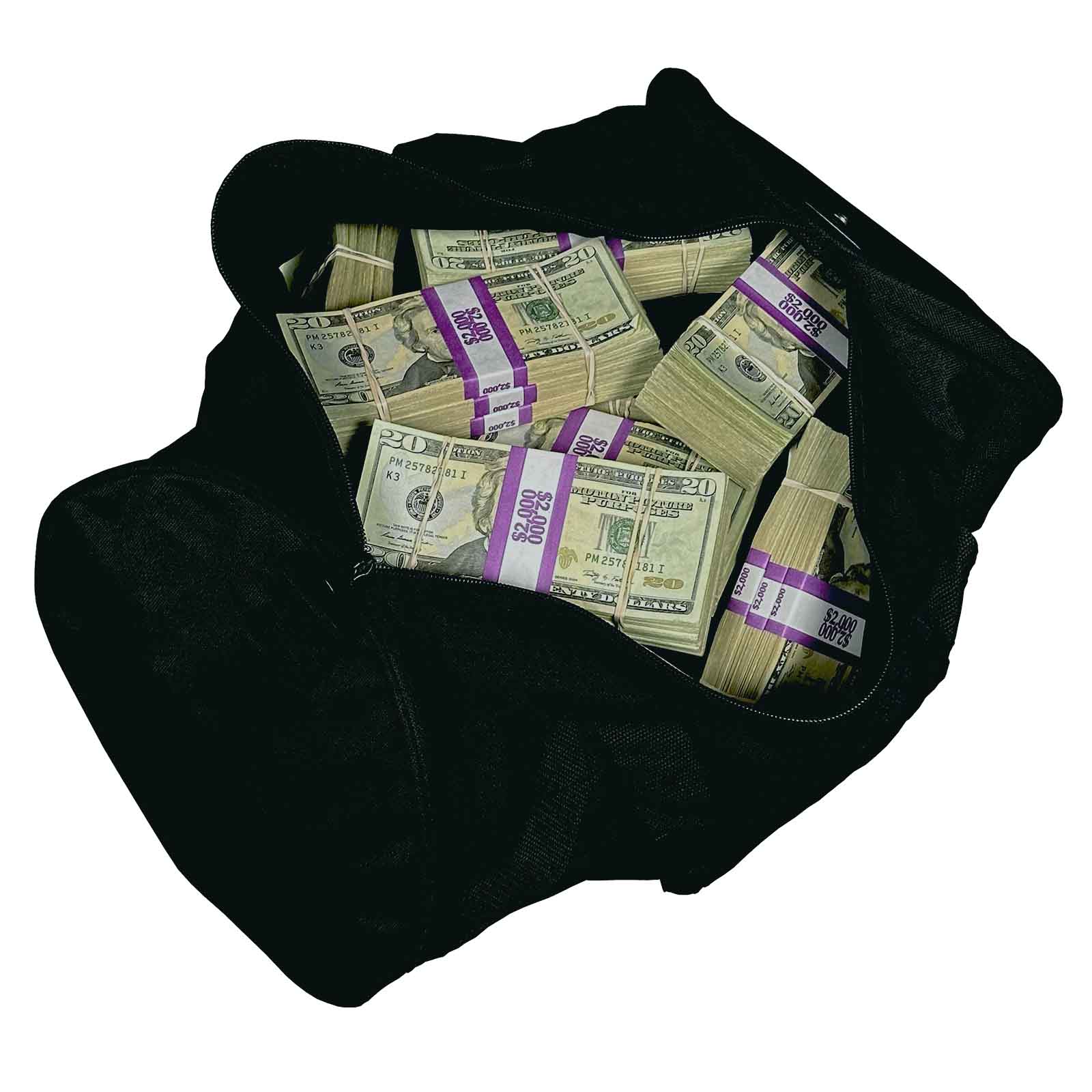 Production ready $102,000 RealAged® Full Print New Series Bundles & Duffel Bag
